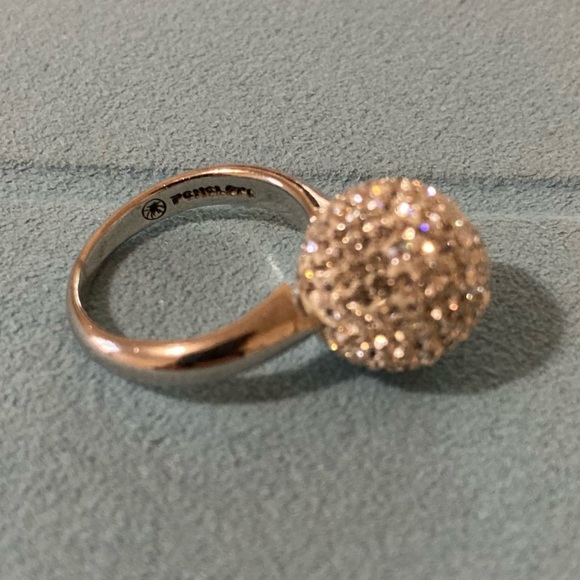 Crystals sphere silver ring - Picture 4 of 6